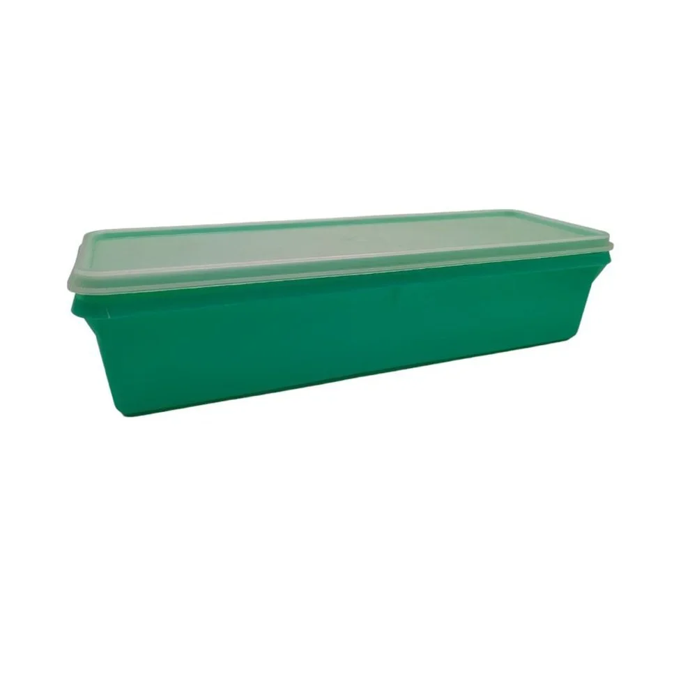 Vintage Tupperware Celery Vegetabl Crisper Keeper Jadeite Green Container W Lid